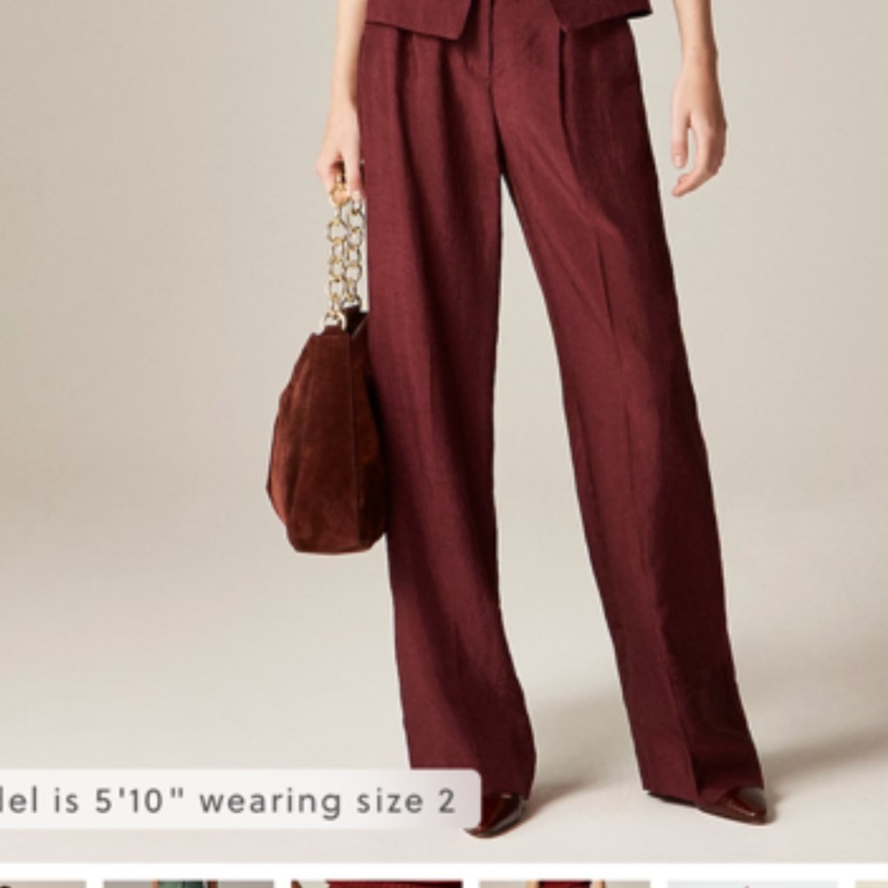 Elegant Maroon Wide Leg Women's Jumpsuit